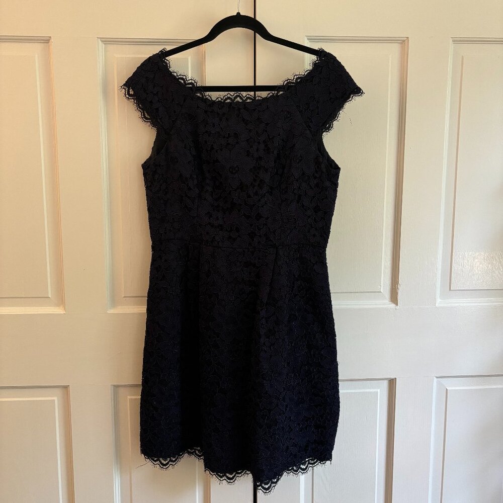 Navy Lace Shoshanna Cocktail Dress, Size 10